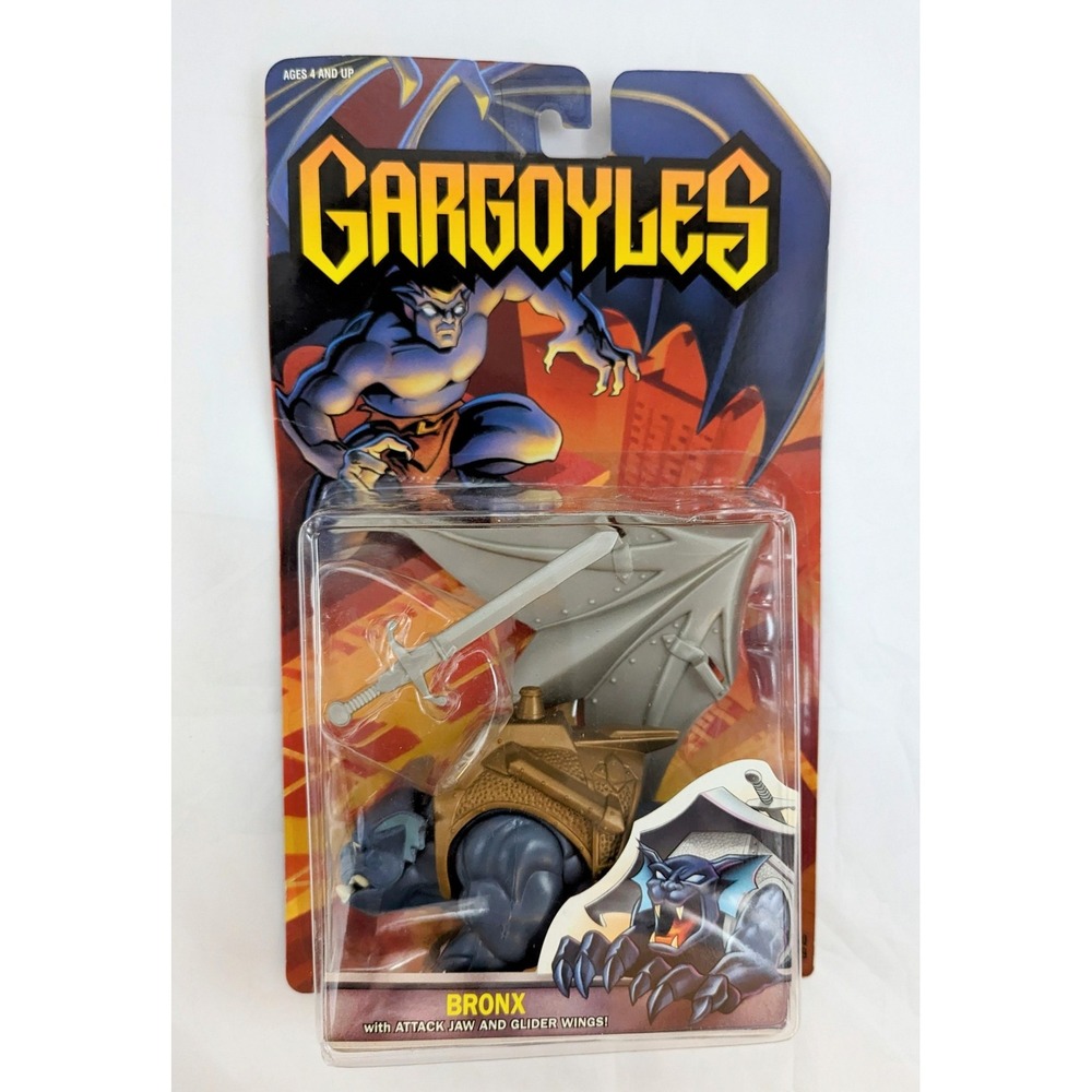 1995 Kenner Gargoyles Bronx Attack Jaw & Glider Wings Action Figure